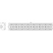 Proiector LED BAR 505x78, 140 LED-uri, combo 210W, 9100lm, LB0092 TruckLed