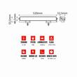 Proiector LED BAR, 520x40, 18 LED-uri LG, 90W, 8100lm, Offroad Slim Black, TT.115S3 