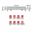 Proiector LED BAR, 525x68, 36 LED-uri LG, 180W, 16400lm, Offroad Black, TT.11605