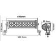 Proiector 550x75, LED BAR, 40 LED-uri, 120W, combo, curbat, 120CRV-C-Y3EP