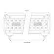Proiector LED bar 720x74, bara LED COMBO, 600W, 60000lm, Awl30 02544 Amio