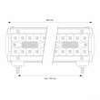 Proiector LED Bar 800x74 COMBO, 220 LED-uri, 660W, 66000lm, Awl31 02545 Amio