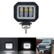 Proiector faza lunga, 94x90, LED, 3 functii, stroboscopic, pozitie alba, cu DRL Angel Eyes, 12-24V, 30W, 1500lm, spot dunga, ZC-4SQ