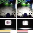Proiector faza lunga, 94x90, LED, 3 functii, stroboscopic, pozitie alba, cu DRL Angel Eyes, 12-24V, 30W, 1500lm, spot dunga, ZC-4SQ