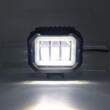 Proiector faza lunga, 94x90, LED, 3 functii, stroboscopic, pozitie alba, cu DRL Angel Eyes, 12-24V, 30W, 1500lm, spot dunga, ZC-4SQ