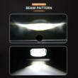 Proiector faza lunga, 94x90, LED, 3 functii, stroboscopic, pozitie alba, cu DRL Angel Eyes, 12-24V, 30W, 1500lm, spot dunga, ZC-4SQ