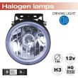 Set 2 proiectoare ceata, fi105, compact, sticla albastra, 3401703 Racesport