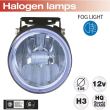 Proiector ceata, fi105, set, compact, albastru, 3401704 Racesport
