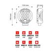 Proiector fi154, faza lunga si pozitie, cu LED, 40W, 3800lm, TT.13240DRL