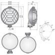 Set Proiectoare ceata fi159, cu grila, HO1 Wesem 04416 