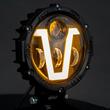 Proiector fi172, LED, 9-36V, 50W, 5500lm, cu faza lunga, faza scurta, pozitie alba DRL NEON, semnalizare, V Type, 03697 Amio 