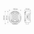 Proiector fi195, Tir, faza lunga si pozitie, combo, cu LED, 70W, 6500lm, TT.13270DRL