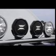 Proiector faza lunga fi180, cu LED, cu pozitie si aparatoare, sticla clara, LC25, Silver Edition, FERVOR 180 LUM2. 51200 Wesem