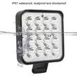 Proiector lucru 83x83mm, LED, 12/24V, 48W, 3840lm, GD31616NM