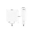 Proiector lucru 90x90, LED, 12-24V, 15W, 1844lm, flood, cu intrerupator, L0154 TruckLed