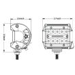 Proiector lucru 94x78, LED, 12-24V, 40W, 6000lm, Combo, TT.4360