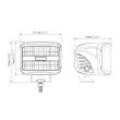 Proiector lucru 94x75 cu LED, 9-30V. 27W, 1608 lm, L0164 TruckLed