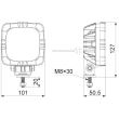 Proiector lucru 101x101, LED, 650lm, cu magnet, LRD 2685 Horpol