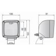 Proiector lucru 100x100, anti-shock, cu intrerupator, LKR5 39900 Wesem