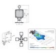 Proiector lucru 100x100, cu maner, prindere tip omega, LKR5 35566 Wesem