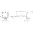 Proiector lucru 100x100, LED, 1300lm, cu magnet, FT-036MAG M30 Fristom