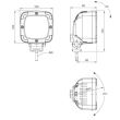 Proiector lucru 100x100, LED, cu mers inapoi, 2 functii, 380/650lm, FT-064 LED Fristom