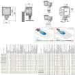 Proiector lucru 100x100, LED, 800lm, 11W, striat, lampa mers inapoi,  LED3.47700 Wesem