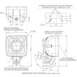 Proiector lucru 101x101, LED, 1980lm, functie mers inapoi, W81 685 Was