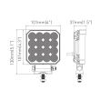 Proiector lucru 101x101, LED, 12-24V, 25W, 1711lm L0178 TruckLed 