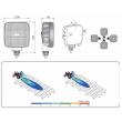 Proiector lucru 105x105, LED, 1600lm, CRK2B.54200 Wesem