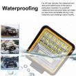 Proiector lucru 106x106, LED, cu 2 functii, cu Angel Eyes, 9-30V, 126W, margine rosie, 92854 TruckLight