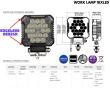 Proiector lucru 102x102, cu Led, 12-24V, 26W, 2800lm cu mufa DT L0173 TruckLed