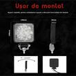 Proiector lucru auto 108x108, LED, 9-30V / 27W, 1890lm, spot, Hal009 Hico