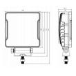 Proiector lucru 108x108x40, 16+9LED cu pozitie tip STRIPE, 20W, 12-24V, 1300lm, 60 grade Flood, L0181