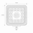Proiector lucru 110x110, LED, 9-36W, 3840lm, Flood, sticla, AWL13, 02427 Amio