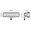 Proiector lucru 160x45, LED, 12-24V, spot, L0097S Truckled