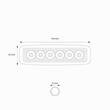 Proiector lucru 160x43, LED, 9-30V, 18W, 1700lm, spot, 01612 Amio