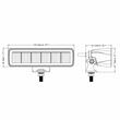 Proiector lucru 160x45, LED, 10-30V, 18W, 1200lm, spot, L0180 TruckLed 