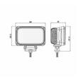 Proiector lucru 160x102, LED 9-30V / 45W, 3600lm, spot, BK69043s