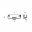 Proiector lucru 162x45, LED, 10-30V, 31W, 4000lm, cu pozitie DRL alba, flood, Pro Series 03866 Amio