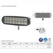 Proiector lucru 155x45, LED, 12-24V, 24W, 1732lm, flood L0166 TruckLed