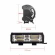 Proiector lucru 235x80, LED, 12-24V, 180W, 9800lm, flood, 60grade, TT.43180