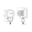 Proiector lucru auto fi65, LED, 12-24V, 11W, 1200lm, flood, FT-362 Fristom 