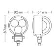 Proiector lucru fi 82, LED, 9-30V, 660lm, spot, L0094S
