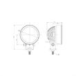 Proiector lucru fi90, LED, 12-24V, 22W, 2500lm, spot, FT-365 LED Fristom