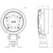 Proiector lucru fi108, LED, 5000lm, 37W, spot, rama alba, W163 1156 Was