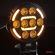 Proiector lucru, fi 110x38mm, LED, 9-36V, 48W, 2400lm, tip spot cu stroboscopic galben, AWL80 04424 Amio
