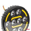 Proiector lucru, fi 110x38mm, LED, 9-36V, 48W, 2400lm, tip spot cu stroboscopic galben, AWL80 04424 Amio