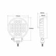 Proiector lucru auto fi114, LED, 12-24V, 24W, 3800lm, cu intrerupator, L0157 TruckLed