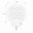 Proiector lucru fi115, LED, 9-36V / 42W, 2080lm Combo AWL16 02430 Amio